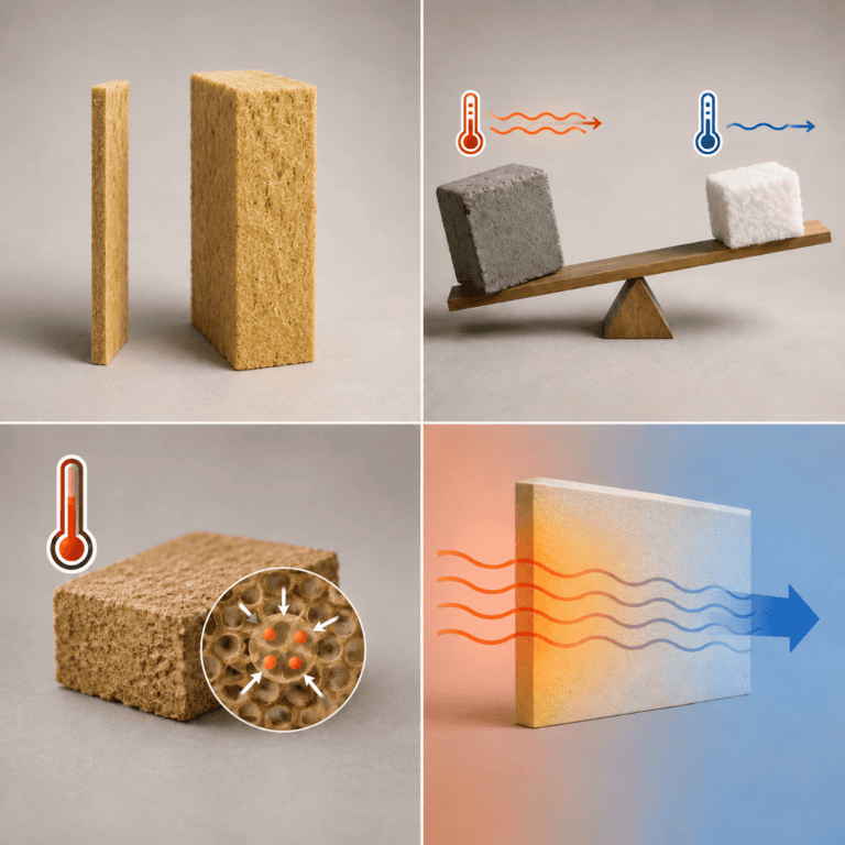 Les différentes facteurs de déphasage thermique