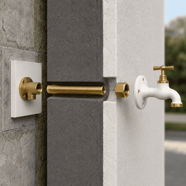 Instruction de comment deporter un robinet extérieur lors de l'isolation par l'extérieur de sa maison