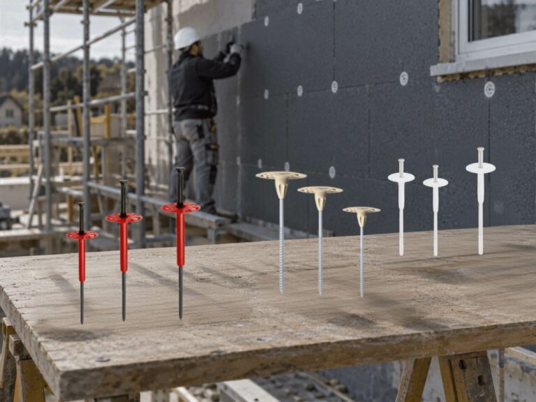 Chevilles et accessoires pour fixation ITE