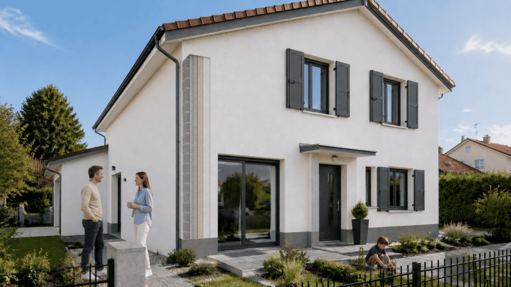 Isolation thermique par l’extérieur d’une maison individuelle